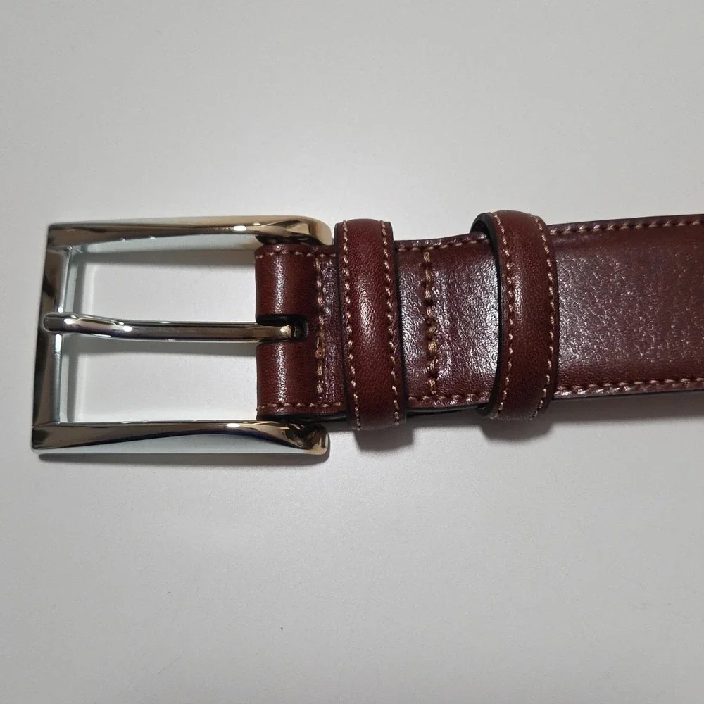 NEW Trafalgar 'Cortina' Leather Belt - Honey Maple - Size 42‎